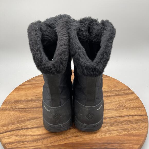 Columbia Ice Maiden II Boots Womens Size 7 Black Lace-Up Snow Comfort Winter - Picture 4 of 9